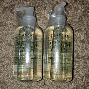 *Brand New* Set Of 2- Cuccio Botanicals Hand/Body Wash - Sandalwood+Sage- 8ozX2